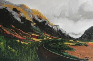 West Highland West highlands, acrylic, 30"x20"